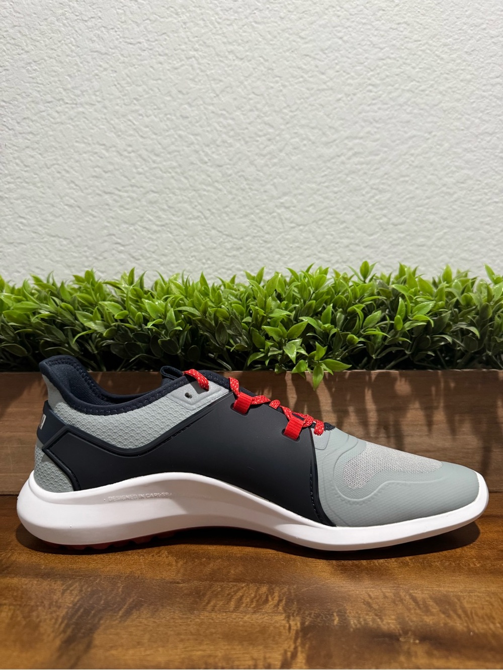 Puma Ignite Fasten8 Spikeless Golf Shoes Silver/Navy/Red 193000-05 Mens Size 9.5 - Picture 7 of 13